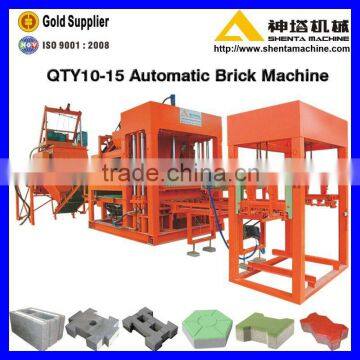 QTY10-15 Hydraulic Full Automatic Brick Making Machine for India