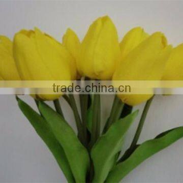 fabric tulip flower artificial yellow tulip bouquet wholesale tulip for sale