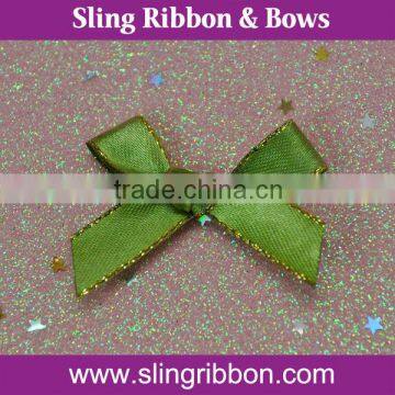 Hot Sales Handmade Gilt-edged Satin Ribbon Bow For Underwear