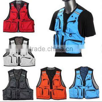 Multi Pockets Fishing Hunting Mesh Vest / Mens Outdoor Jacket / Pockets Mesh Vest