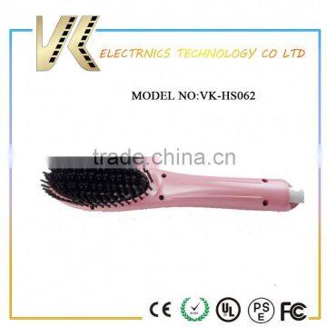 ceramic hair straightening comb lcd hair straightener brush