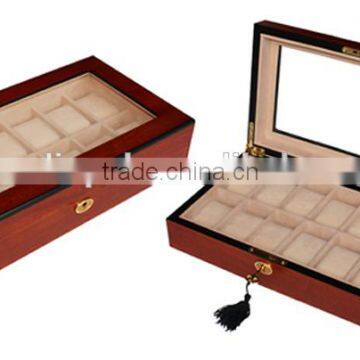 Elegant Wooden Watch Box With Silver Lock photo-2