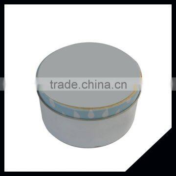 2016 Latest Design Small Round Metal Cookie Tin Box With High Quality