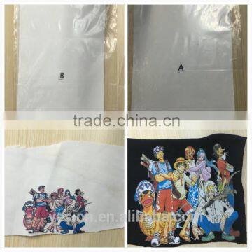 laser dark transfer paper with adhesive film used for image transfer