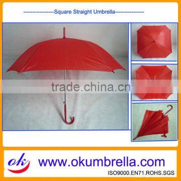 Arc 46'*8Ribs Advertising Red Stick Umbrella From Shenzhen Umbrella Factory OK129