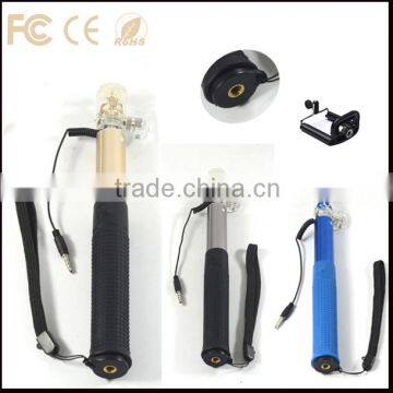 portable Selfie stick extendable motorcycle handlebar tripod mount holder