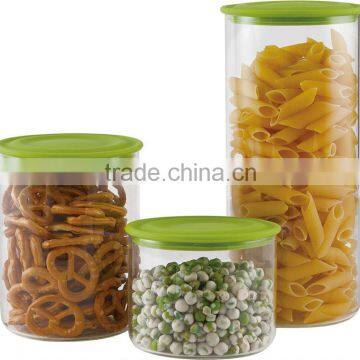 Sinoglass Air Tight Borosilicate Glass Storage Jars With Silicone Lids