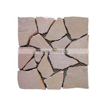 Ledge Stone Stepping of Flooring Tiles