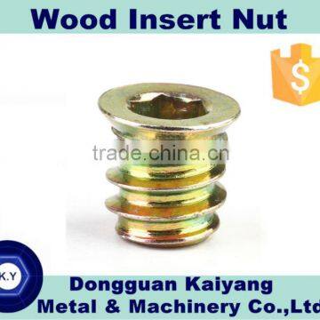 Galvanized Threaded Wood Insert Nut
