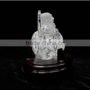 Hand Made Clear Quartz Crystal Buddha Sculpture Good for Home Decoration or Collection photo-3