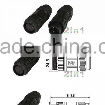 China Wholesale Male and Female 3 Pin Waterproof Connectors, RoHS, CE Certification, Weatherproof Connector Circular 3 Pin photo-2