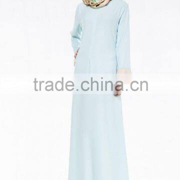2016 New Muslim Abaya Long Dress Flare Sleeve Islamic Women Clothing photo-2