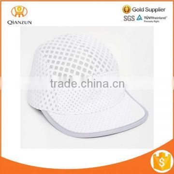 white custom mesh 5 panel hat sport active cap