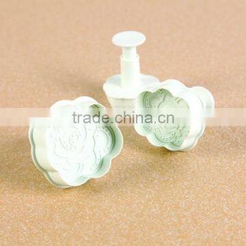 3pcs rose shape small size plunger cutter