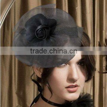 MYLOVE Black White Red Color Hat With Veil Top Hat Fascinator Wholesale MLXM013