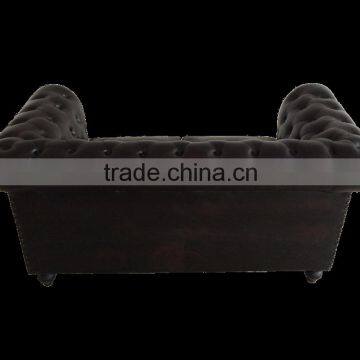 Chesterfield Sofa ,chesterfields 2 Seater Black Color Sofa photo-3