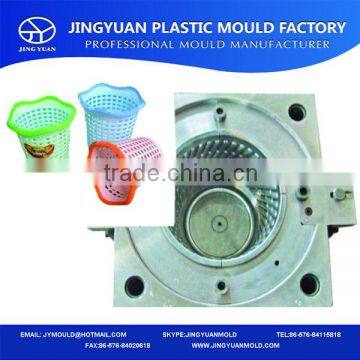 Plastic Trash Paper Basket Mould,Waste Bucket Mould injection molding factory in taizhou china.