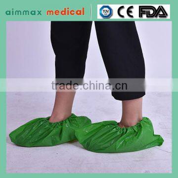 PE Non woven disposable shoe cover with Ankle High for electronic dust-free