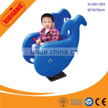 CE approved kids plastic spring rocking horse for fitness and entertainment