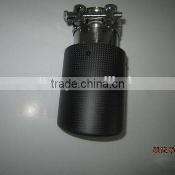 Black carbon fibre exhaust tip/automotive exhaust pipe