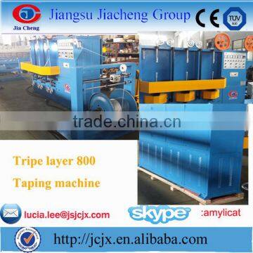 JCJX- 500-800 PLC Date Cable Polyester Double Layer Taping Machine