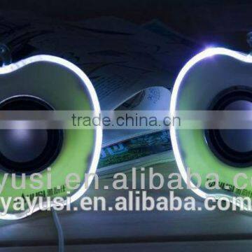 2.0-ch cheaper active speaker with with led light flashing