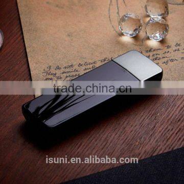 7 working days delivery 4000mah dual USB output ports mini power bank with built in cable for all kinds of mobile phone