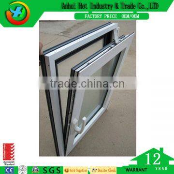 Modern UPVC Inward Hung Window Swing Window Casement Double Hung Window with Double Glass