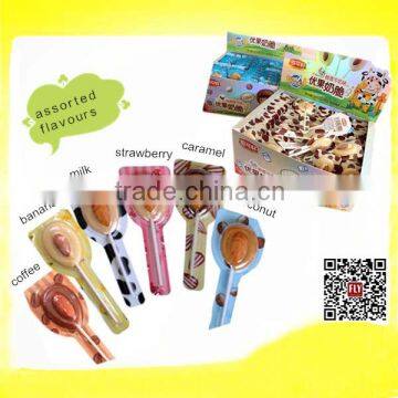 Assorted Flavours Milk Lollipop candy With Crisp Almond