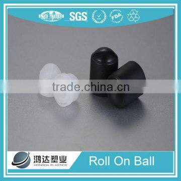 Top quality new plastic roll on ball deodorant with black cap