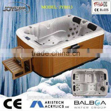 3 people hot selling whirlpool outdoor spa with massage bathtub