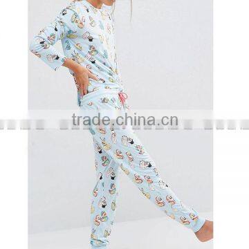 China Best Quality Cotton Fabric Cartoon Printing Sleepwear photo-4