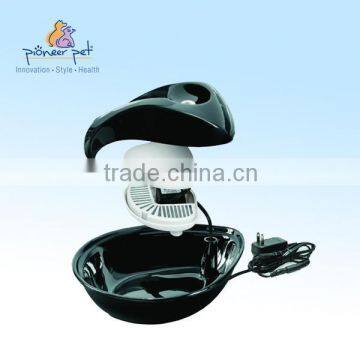 Pet Products Ceramic Water Drinking Fountain Rain Drop New Style , Black Color , 60 oz