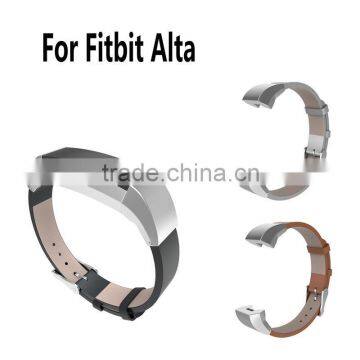 High Quality Watchbands Colors Luxury Genuine Leather Band Strap Bracelet For Fitbit Alta Tracker