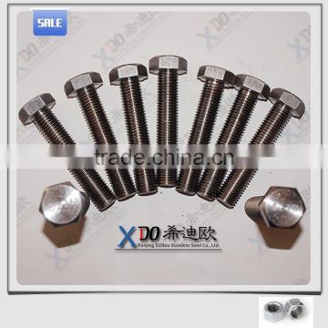 UNS S31008 duplex 2520 EN1.4845 stainless steel fastener hex head bolt 310S