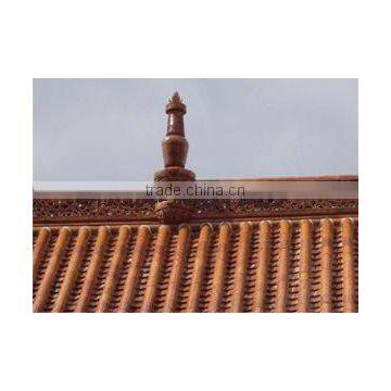 temple roofing ornaments of tiles