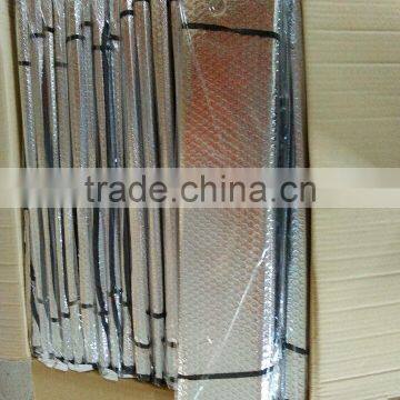 Foldable Sun Plain Car Visor PE Bubble Aluminum Foil With 2 Elastic Bands for Better Storage photo-4