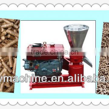 flat die wood pellet mill/pellet feed making machine