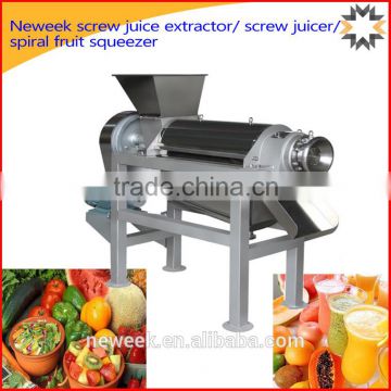 Neweek stainless steel screw juice extractor/ screw juicer/ spiral fruit squeezer