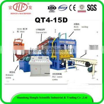 QT4-15D automatic hydraulic paver block machine in Algeria