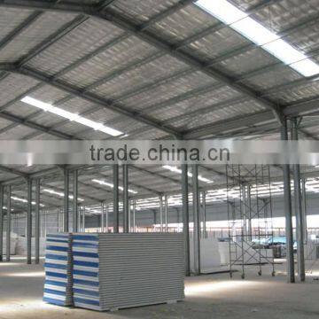 Fireproof 300-10000SQM light weight steel structure warehouse,prefabricated steel structure warehouse