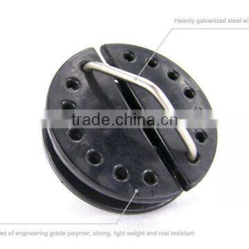 Electric Fence Galvanized Steel Round Style Wheel Aluminum or Plastic Wire Tensioner photo-6