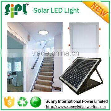 300x300mm Round Led Panel 30 Watt Solar Powered Battery Backup Rechargeable Led Home Emergency Light Stair Light photo-2