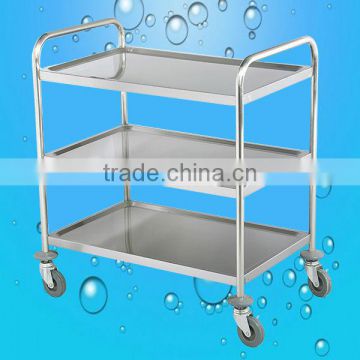 Hot Sale Stainless Steel Three-tier serving Cart