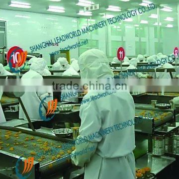 Feeding and Discharge roller conveyor Roller Conveyor for Canned Food Prouction Line