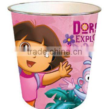 PP Material Home Use Colorful Cartoon Waste Bin photo-2