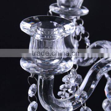 Top Sale OEM Design Tea Light Crystal Candelabra for Sale photo-2