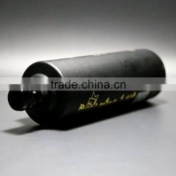 Black Raw Material Matte Glass Black Wine Bottle photo-5