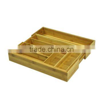 Store More Bamboo Multi Compartment Bamboo Organizer Tray photo-4