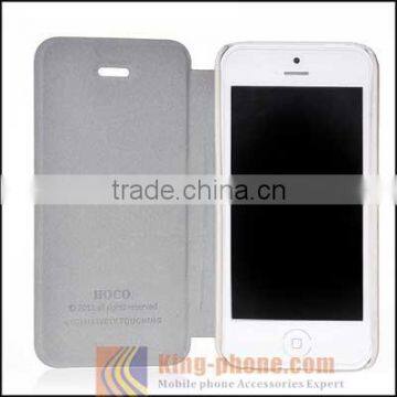 China Wholesale Mobile Phone Leather Flip Case Cover For IPhone 5 photo-5